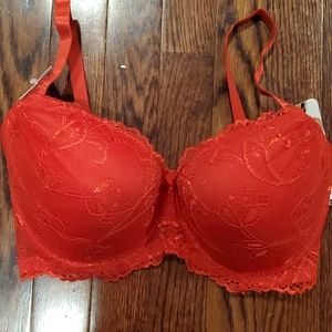 Rene Rofe Red lace bra, NWT, 36DD